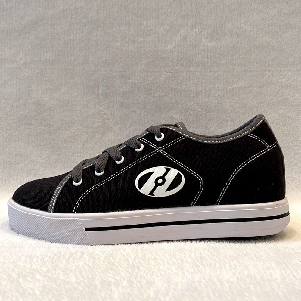 Heelys Black Canvas Roller Skate Sneaker Shoes - Picture 5 of 11